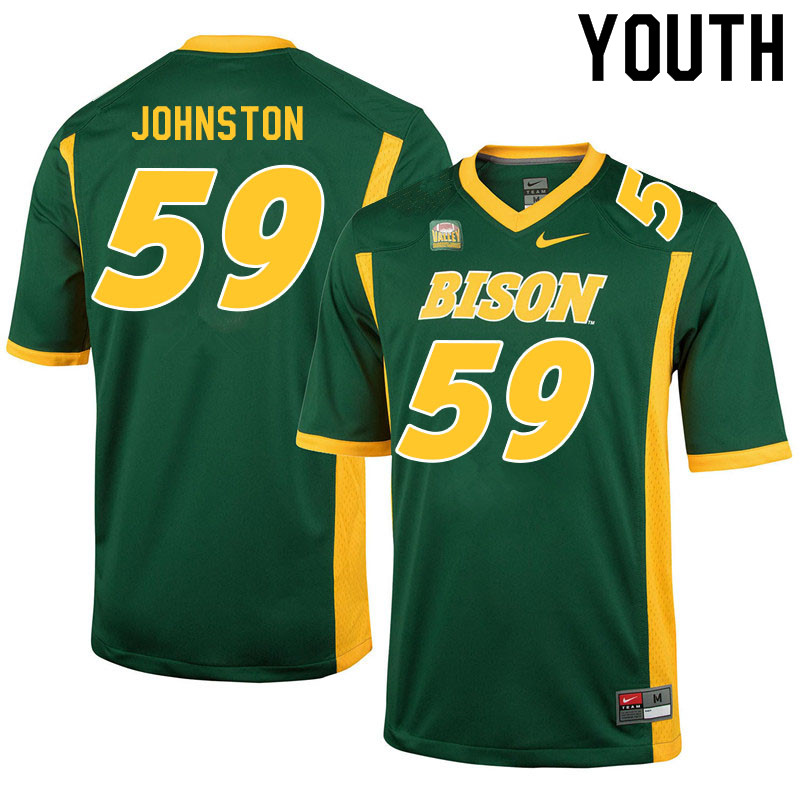 Youth #59 Hayden Johnston North Dakota State Bison College Football Jerseys Sale-Green - Click Image to Close
